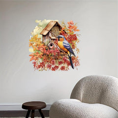 Bird Toilet Stickers Bathroom Decoration Decal Romantic Wind Stickers