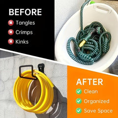 Metal Heavy Duty Hose Holder Wall Mounted Hanger Hook