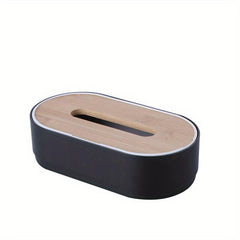 Wooden Cover Toilet Paper Storage Box Multifunctional Tissue Holder