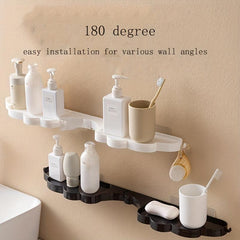 Wing Shape Shower Corner Caddy with Hooks