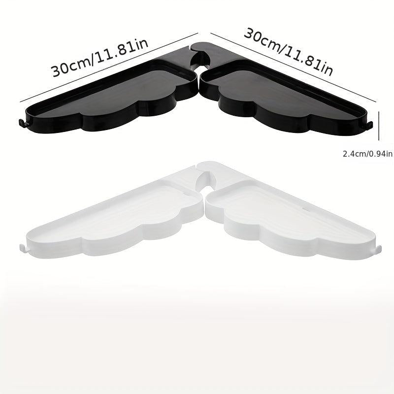 Wing Shape Shower Corner Caddy with Hooks