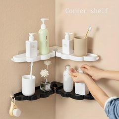 Wing Shape Shower Corner Caddy with Hooks