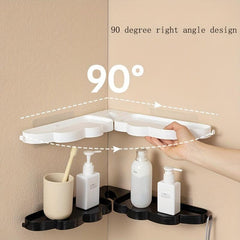 Wing Shape Shower Corner Caddy with Hooks