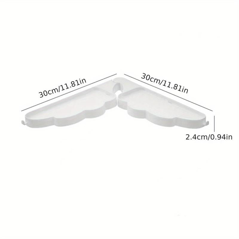 Wing Shape Shower Corner Caddy with Hooks