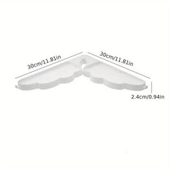 Wing Shape Shower Corner Caddy with Hooks