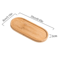 Bamboo & Wood Pallets for Shampoo Bottles - Oval, Rectangular, Circular