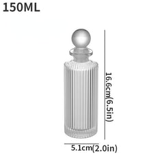 Refillable Clear Glass Diffuser Bottle Aromatherapy