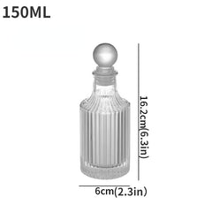 Refillable Clear Glass Diffuser Bottle Aromatherapy