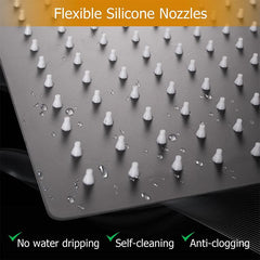 Square Rain Shower Head High Flow Stainless Steel Rainfall ShowerHead