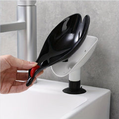 Red Crowned Crane Soap Dish Self Draining Detachable for Bathroom Kitchen