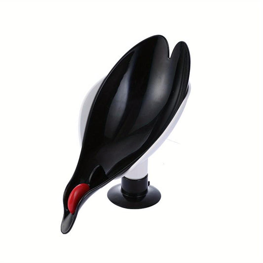 Red Crowned Crane Soap Dish Self Draining Detachable for Bathroom Kitchen