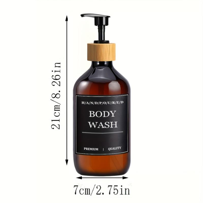 3pcs Soap Dispenser Set Countertop Lotion Bottle Bathroom Liquid Soap Dispenser