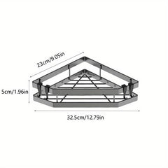 Corner Shower Caddy Wall Mounted Shower Organizer With Hooks