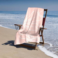 Flower Pattern Beach Towel Large Microfiber Lightweight Towel