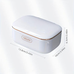 Wall Mounted Soap Holder with Lid Leakproof Soap Box Soap Dish