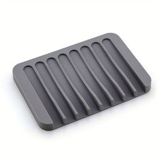 Silicone Soap Dish Drain Soap Tray Self Draining Soap Holder Soap Rack Bathroom