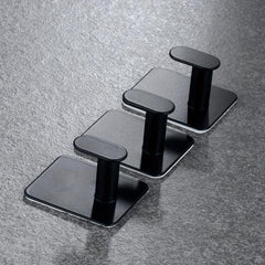 4pcs Stainless Steel Towel Hooks Adhesive Heavy Duty Bathroom Home