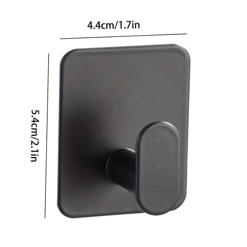 4pcs Stainless Steel Towel Hooks Adhesive Heavy Duty Bathroom Home