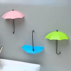 Umbrella Shaped Wall Hook Punch Door Hook Sundries Hanger Bathroom Decor