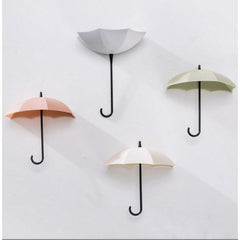 Umbrella Shaped Wall Hook Punch Door Hook Sundries Hanger Bathroom Decor