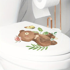 Little Bear Butterfly Plays Wall Sticker Decoration Self Adhesive D