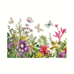 Butterfly Flower Toilet Sticker Bathroom Decal Home Decoration
