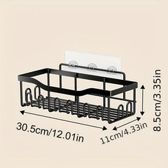 Wall Mounted Bathroom Storage Rack Punch Bathroom Hanging Shelf