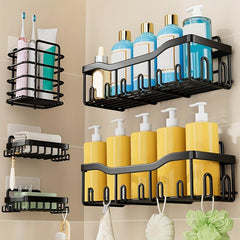 Wall Mounted Bathroom Storage Rack Punch Bathroom Hanging Shelf