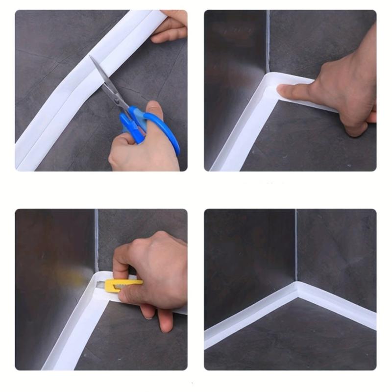 Toilet Water Blocking Gap Stickers Transparent Thickened Back Adhesive