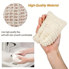 5Pcs Sisal Exfoliating Soap Pouch for Foaming & Drying Soap Bars
