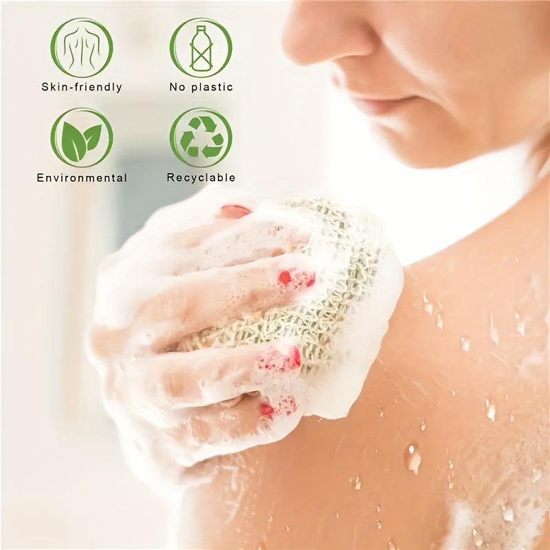 5Pcs Sisal Exfoliating Soap Pouch for Foaming & Drying Soap Bars
