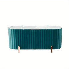 Cotton Swab Holder With Lid 4 Compartment Organizer