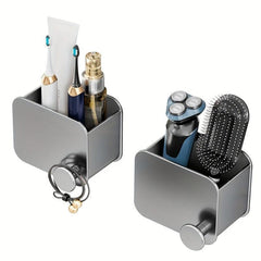 Toothbrush Holder Wall Mounted Toothbrush Storage Box Bathroom Organizer