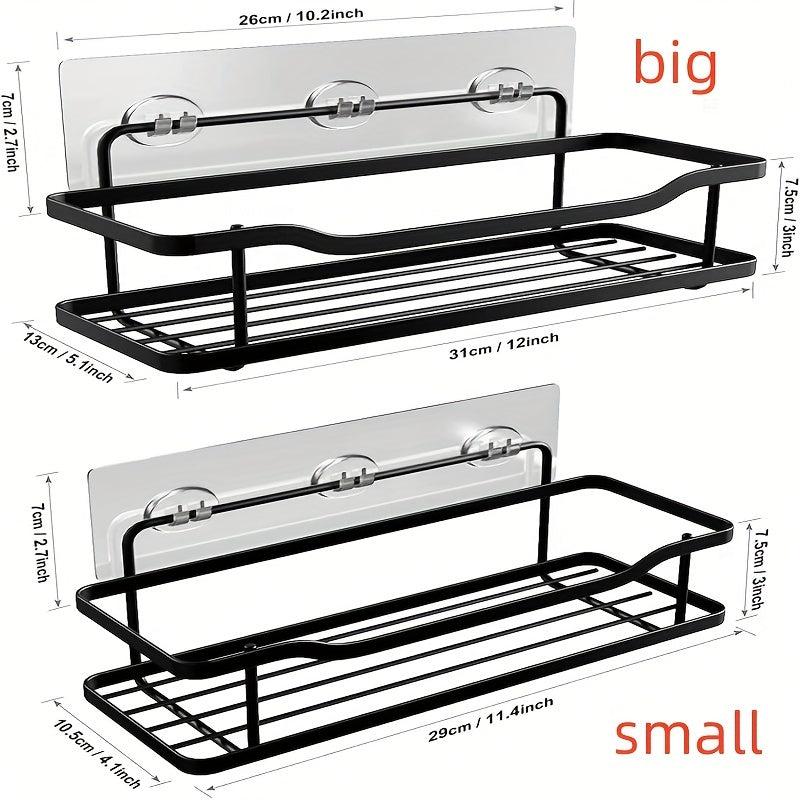 Wall Mounted Bathroom Storage Rack Shower Caddy Basket Organizer