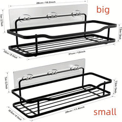 Wall Mounted Bathroom Storage Rack Shower Caddy Basket Organizer