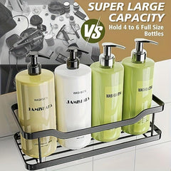 Wall Mounted Bathroom Storage Rack Shower Caddy Basket Organizer