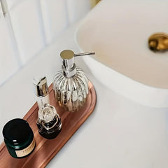 Wood Storage Tray Vanity Sink Organizer Bathroom Decor