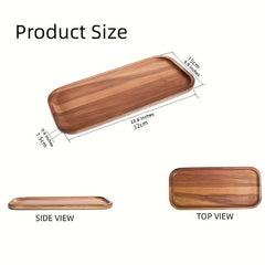 Wood Storage Tray Vanity Sink Organizer Bathroom Decor