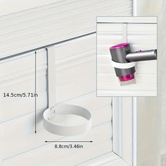 Stainless Steel Hair Dryer Holder Bathroom Organizer