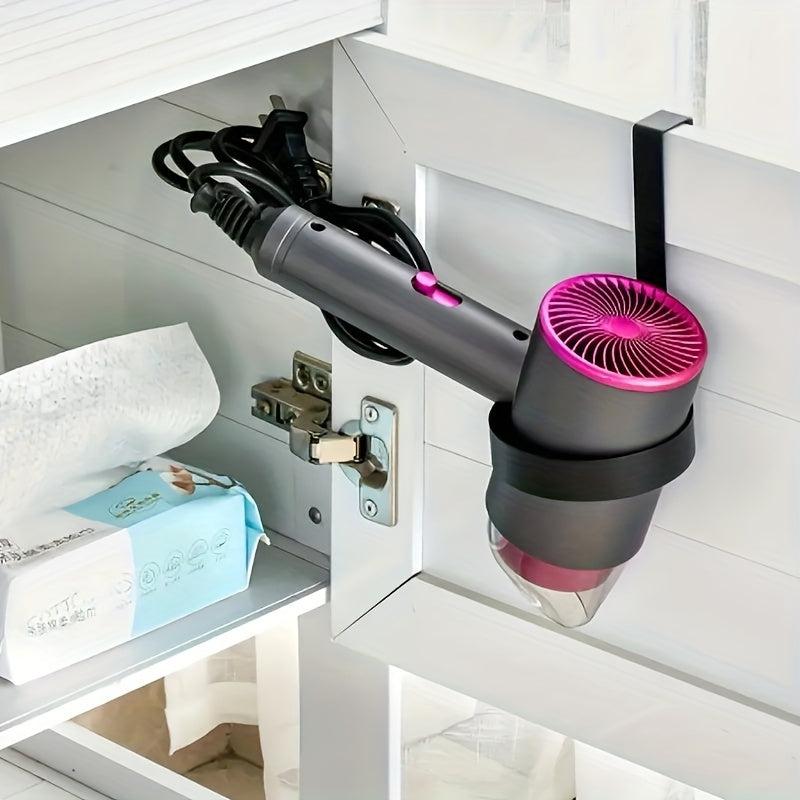 Stainless Steel Hair Dryer Holder Bathroom Organizer