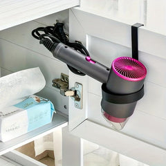 Stainless Steel Hair Dryer Holder Bathroom Organizer