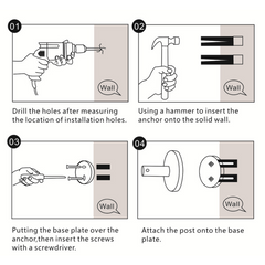 Wall Hook Towel Robe Holder Heavy Duty Wall Mount Closet Door Ba