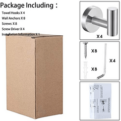 Wall Hook Towel Robe Holder Heavy Duty Wall Mount Closet Door Ba