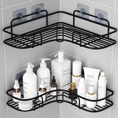 Triangle Shower Shelf with Shampoo Holder Bathroom Organizer