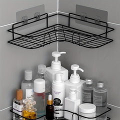 Triangle Shower Shelf with Shampoo Holder Bathroom Organizer