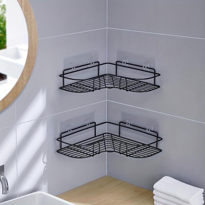 Triangle Shower Shelf with Shampoo Holder Bathroom Organizer
