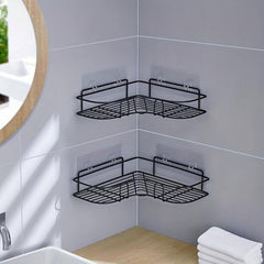 Triangle Shower Shelf with Shampoo Holder Bathroom Organizer