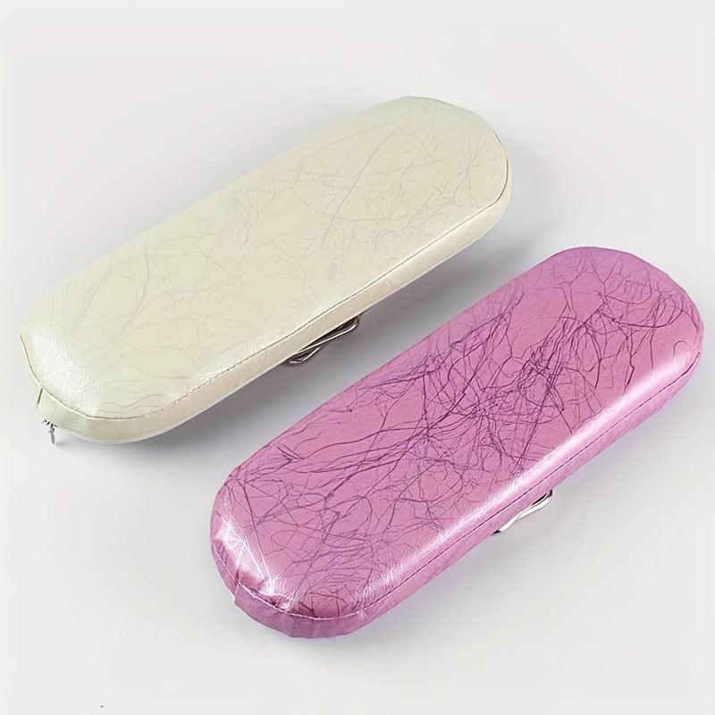Striped Leather Manicure Hand Pillow