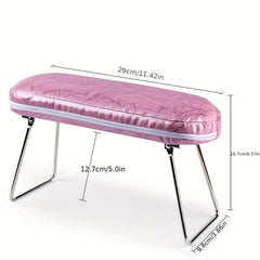 Striped Leather Manicure Hand Pillow