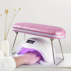 Striped Leather Manicure Hand Pillow